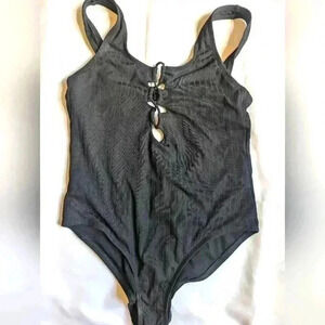 Kona Sol black strappy swimsuit